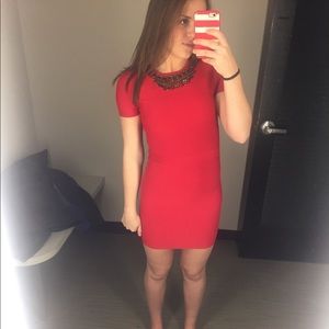 BCBG red bodycon dress!